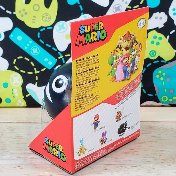 Jakks Pacific Super Mario Chain Chomp 2.5" Collectible Figure World of Nintendo - Picture 5 of 8